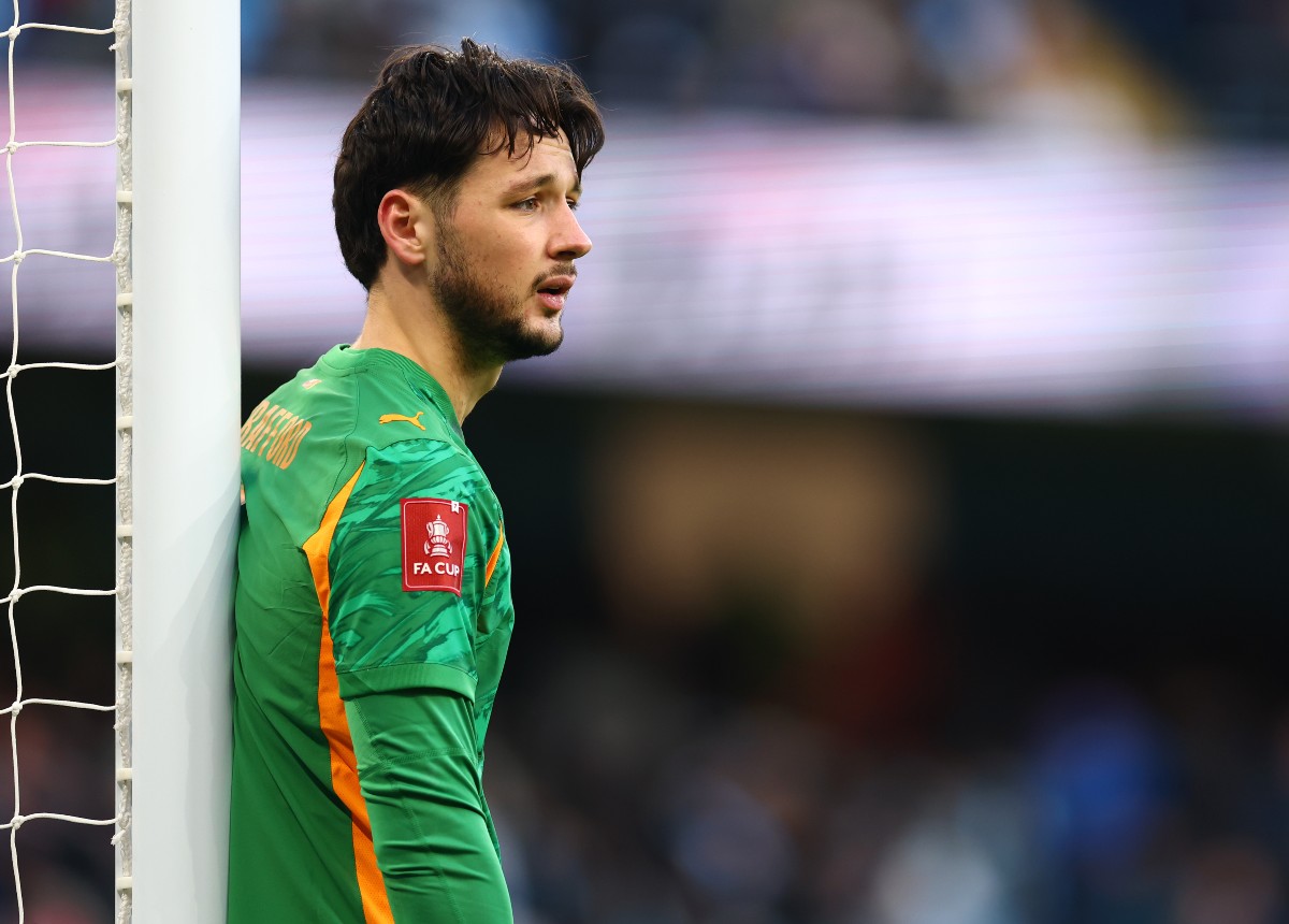 James Trafford in action for Manchester City