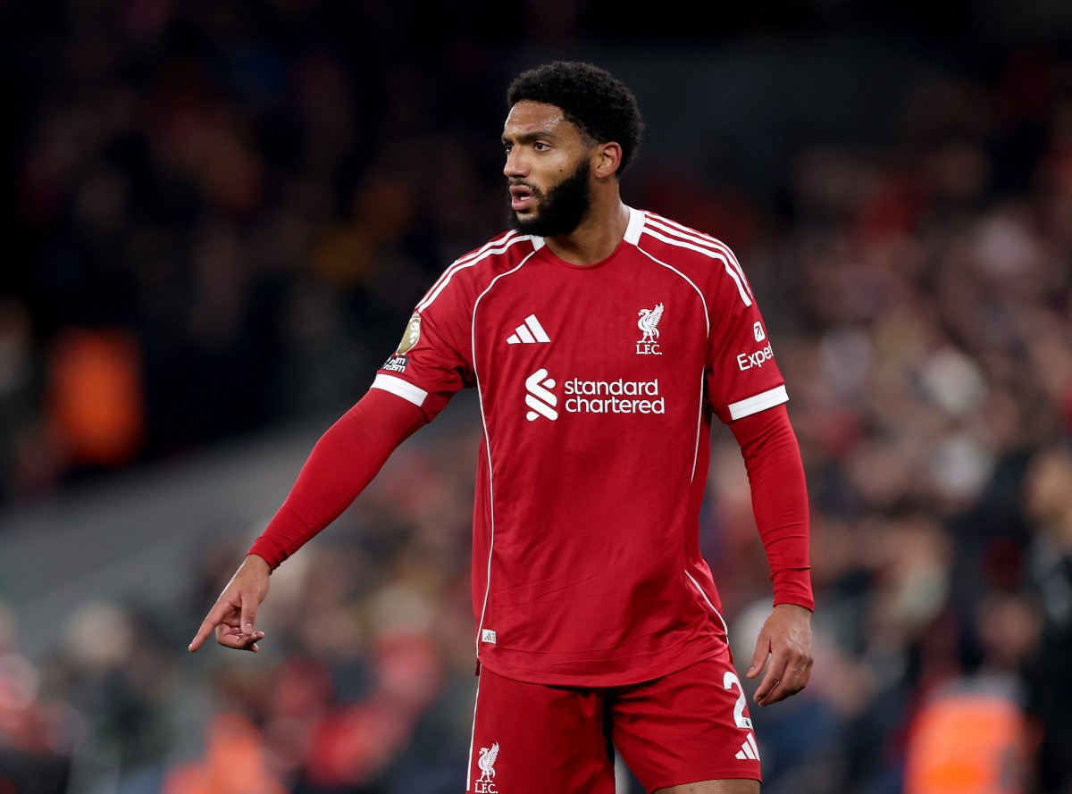 Joe Gomez in action for Liverpool