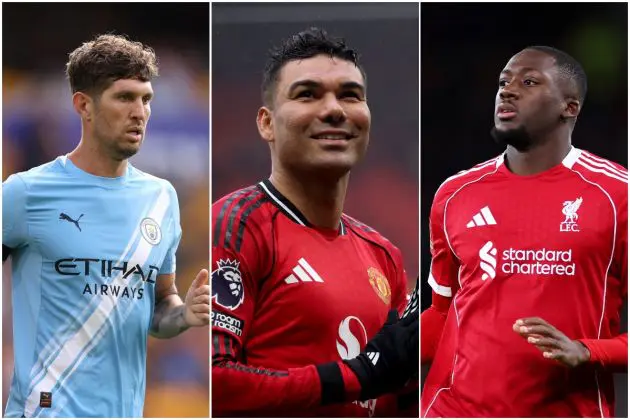 John Stones, Casemiro, and Ibrahima Konate