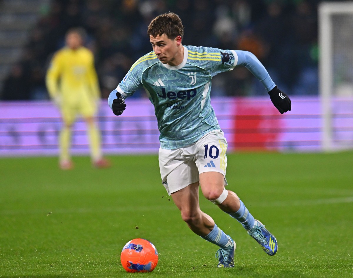 Kenan Yildiz in action for Juventus