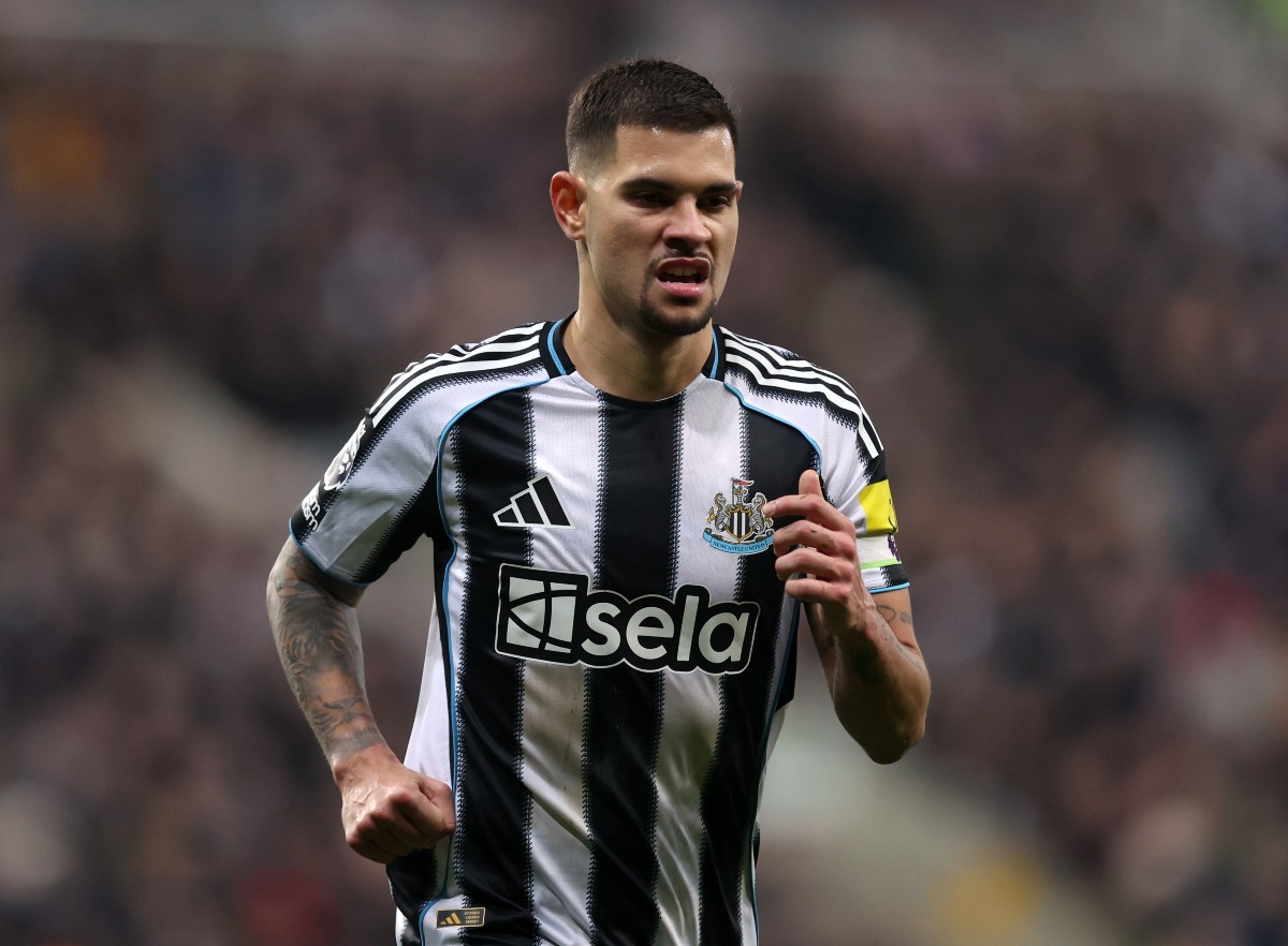 Newcastle's Bruno Guimaraes in action