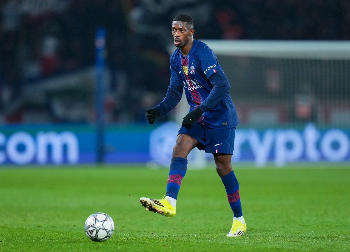 Ousmane Dembele in action for PSG