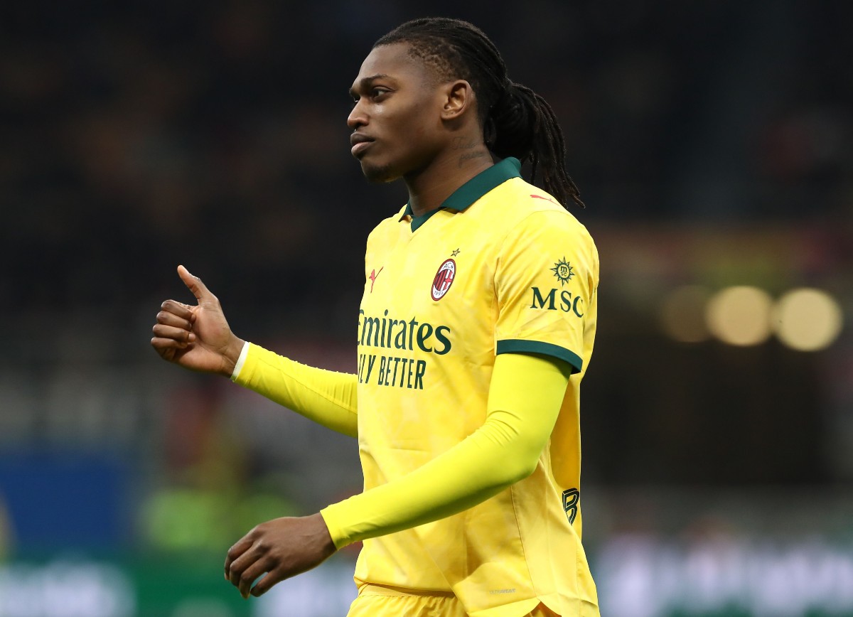 Rafael Leao in action for AC Milan