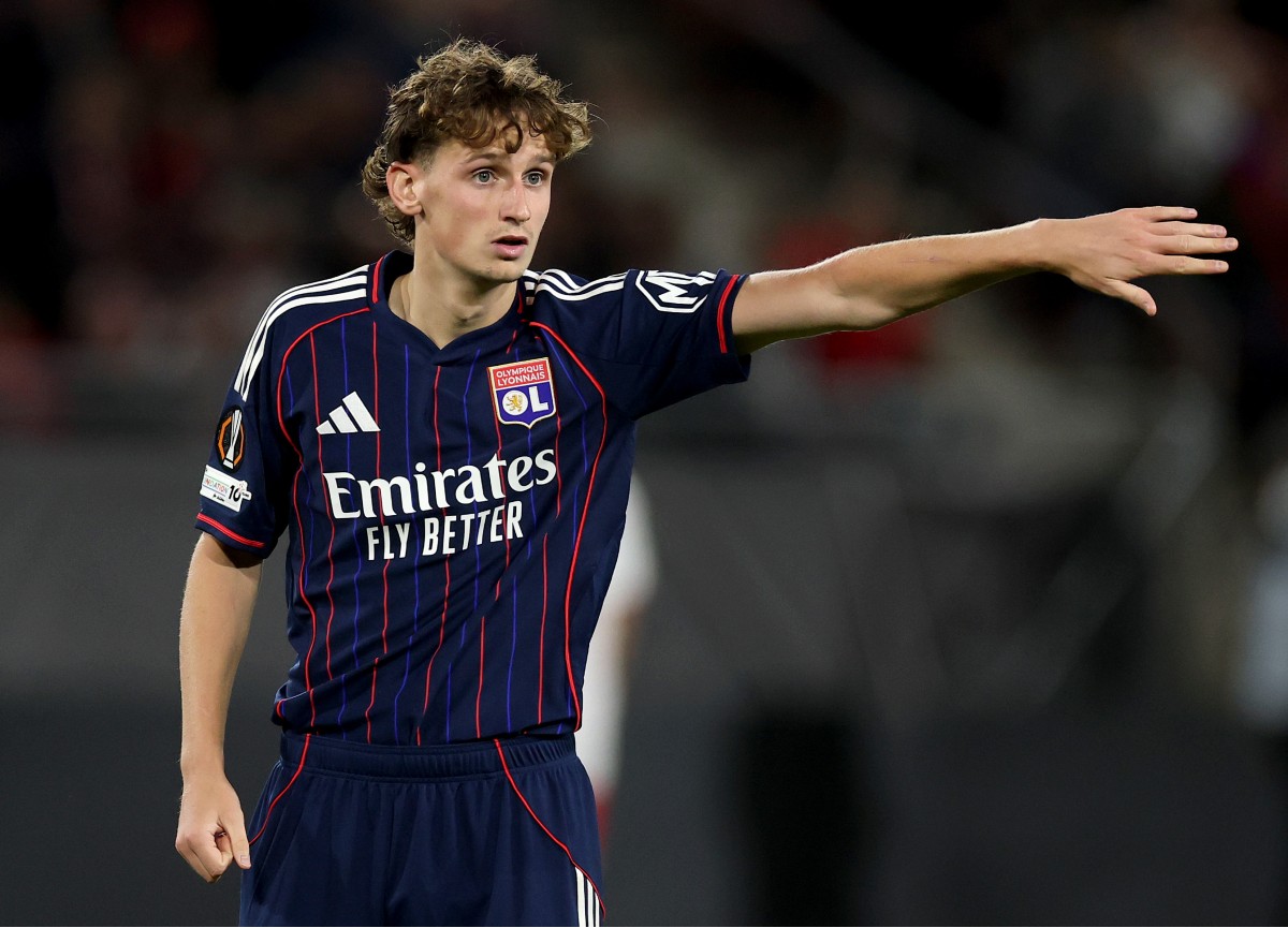 Tyler Morton in action for Lyon