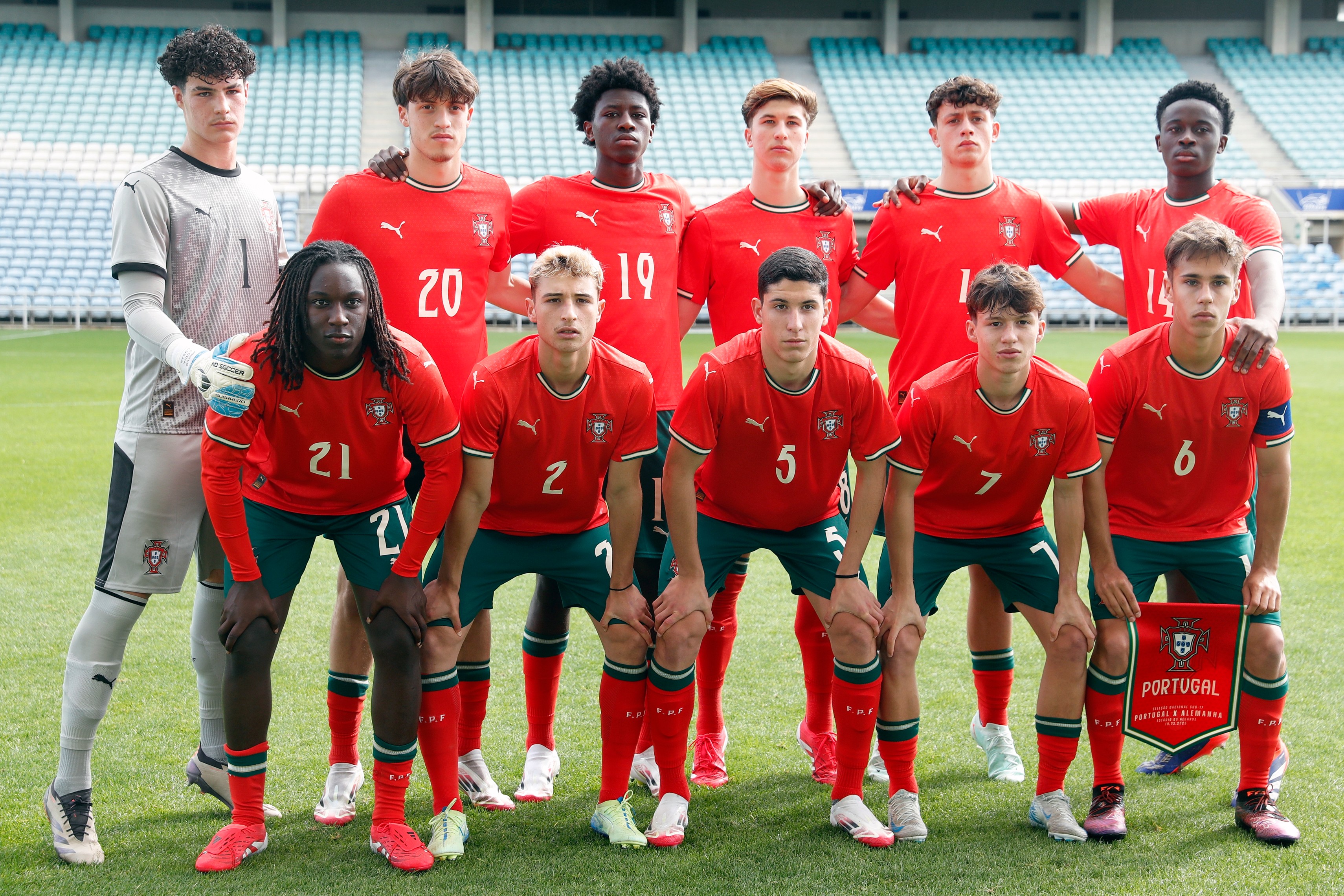 Anisio Cabral in the Team photo of Portugal U17