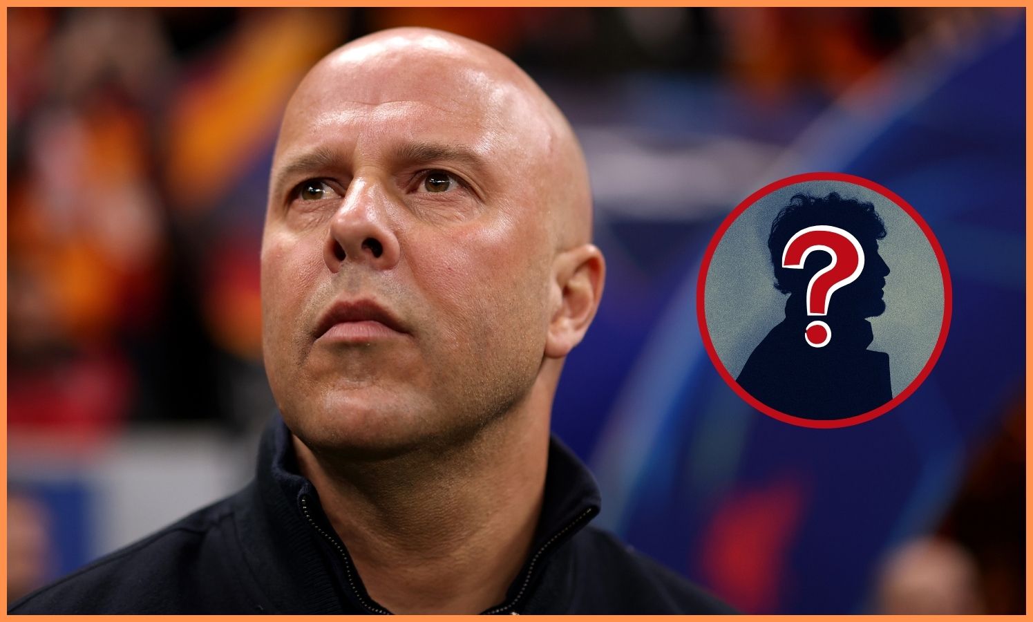 Arne Slot looks on during Galatasaray vs Liverpool