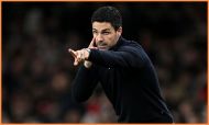 Arsenal manager Mikel Arteta during the game vs Sporting Lisbon