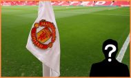 Manchester United logo on corner flag at Old Trafford