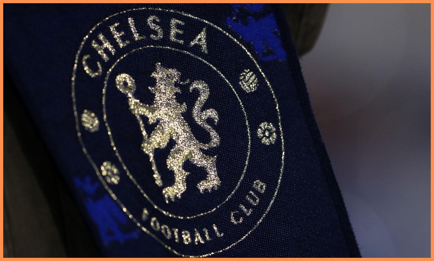 Chelsea FC logo close-up