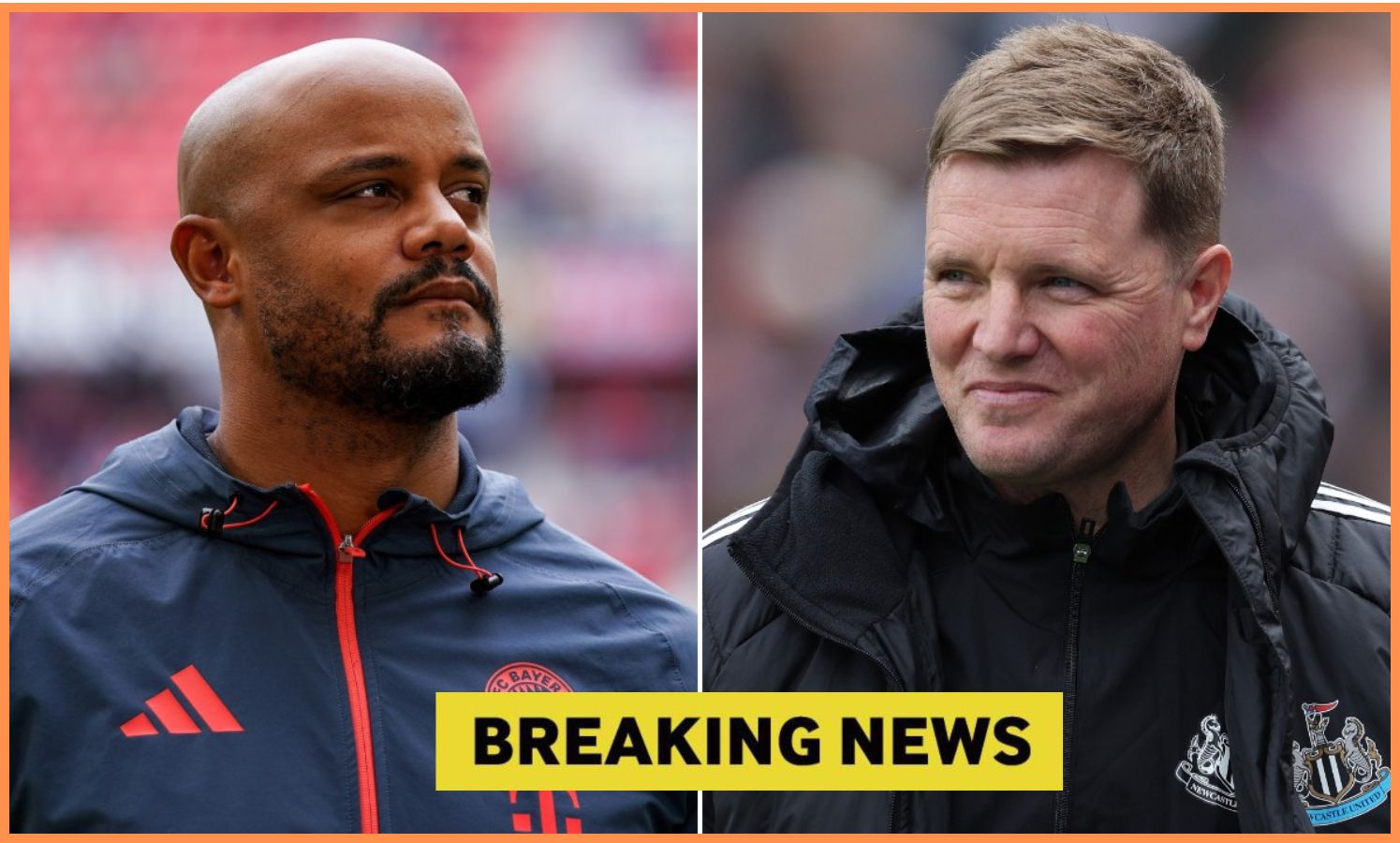 Vincent Kompany and Eddie Howe