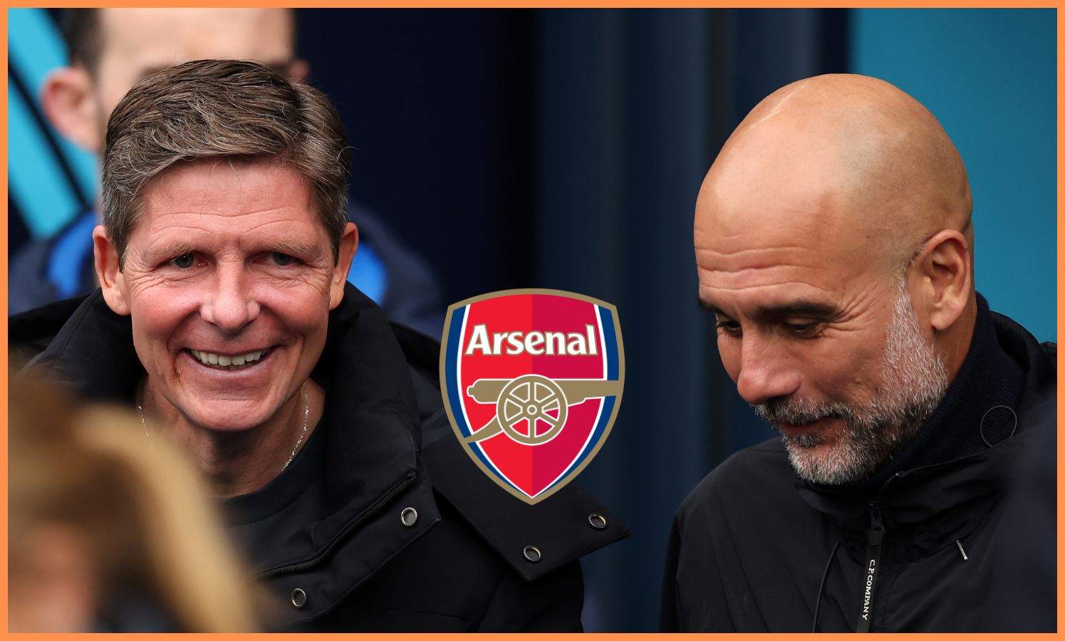 Oliver Glasner and Pep Guardiola