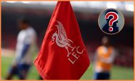Liverpool corner flag with overlay of mystery player