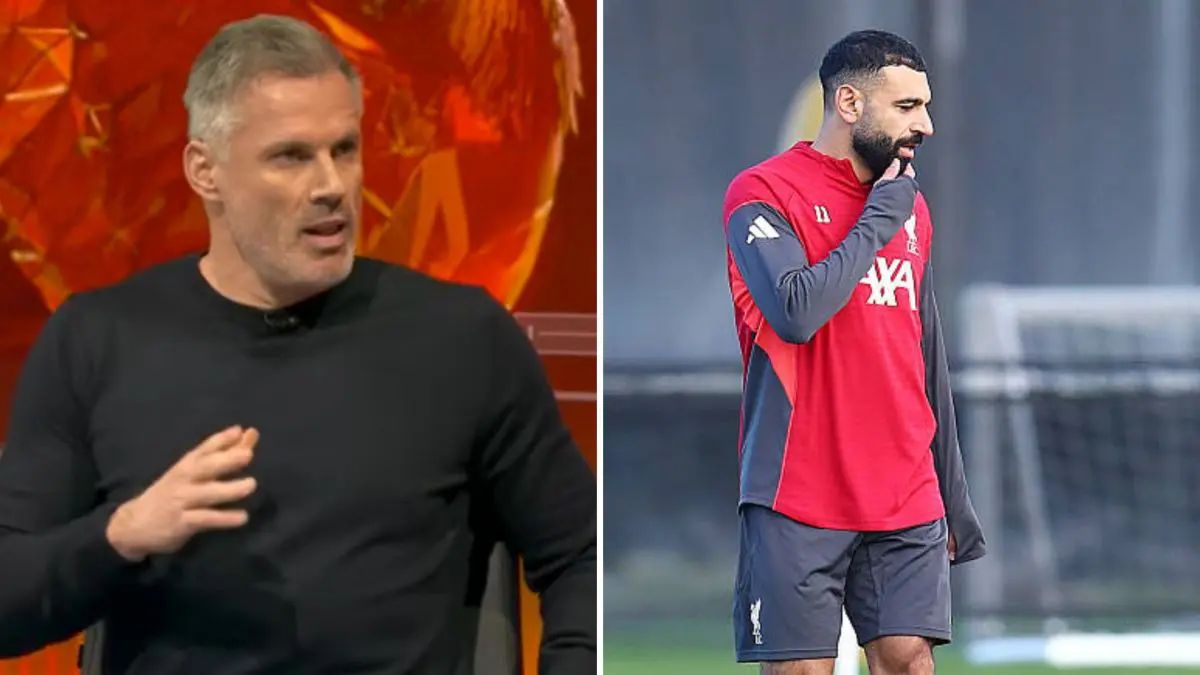 Split image of Jamie Carragher and Mohamed Salah