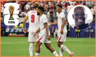 England players and Ian Wright
