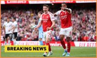 Viktor Gyokeres celebrates a goal for Arsenal