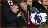 MANCHESTER, ENGLAND - DECEMBER 15: Jason Wilcox, Technical Director of Manchester United, and Sir Jim Ratcliffe, Minority Shareholder of Manchester United, are seen in attendance prior to the Premier League match between Manchester City FC and Manchester United FC at Etihad Stadium on December 15, 2024 in Manchester, England.