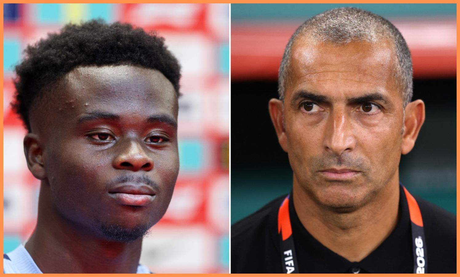 Bukayo Saka and Sabri Lamouchi