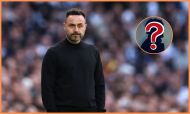 Tottenham manager Roberto De Zerbi looks on