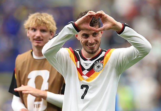 Kai Havertz after scoring for Germany during 7-1 win vs Curacao