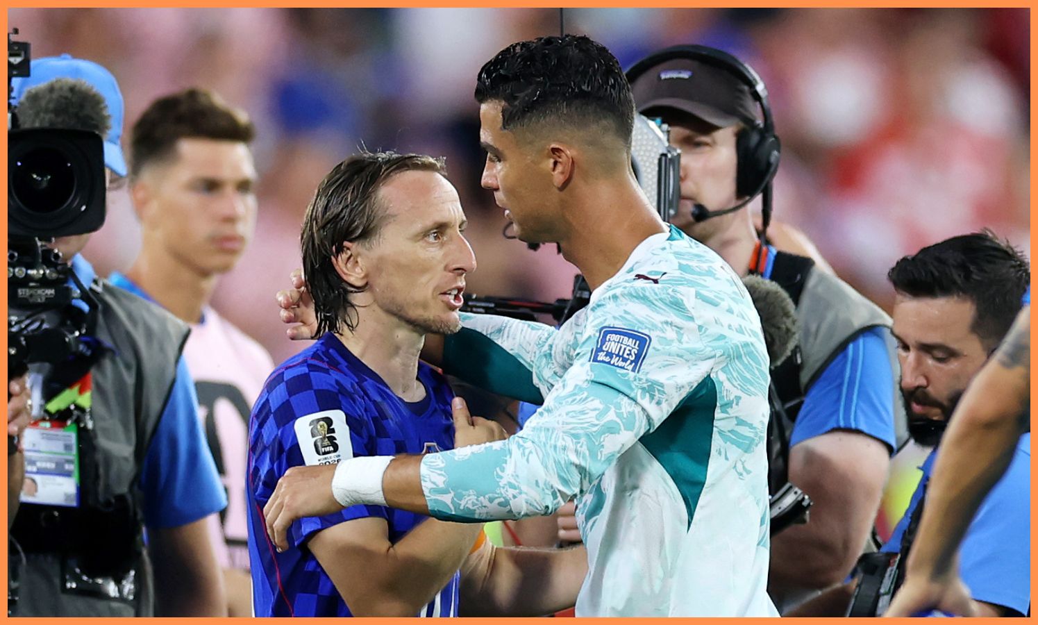 Luka Modric and Cristiano Ronaldo