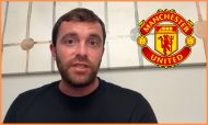 Fabrizio Romano and the Manchester United FC logo
