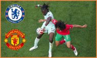 Manu Kone in action for France against Morocco at the World Cup