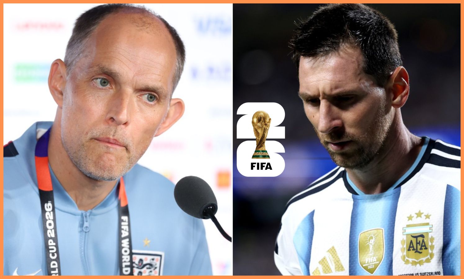 Thomas Tuchel and Lionel Messi