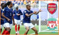 Bradley Barcola celebrates scoring for France at the World Cup