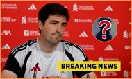 Andoni Iraola at a Liverpool press conference