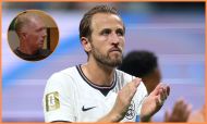 Harry Kane applauds the England fans