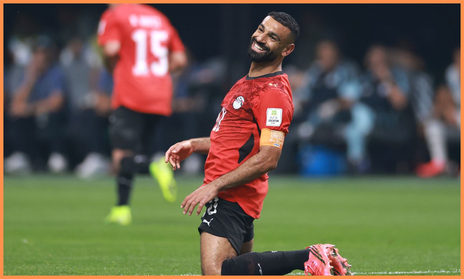 Mohamed Salah com a seleção egípcia