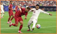 Pedro Neto in action for Portugal against Spain at the World Cup