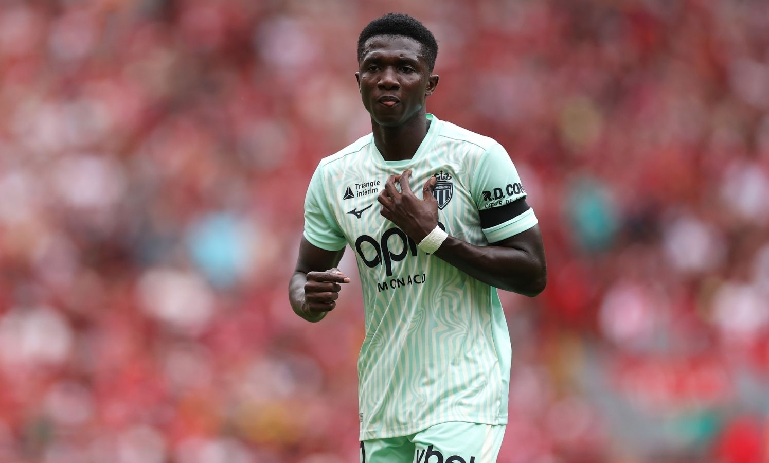 Lamine Camara in action