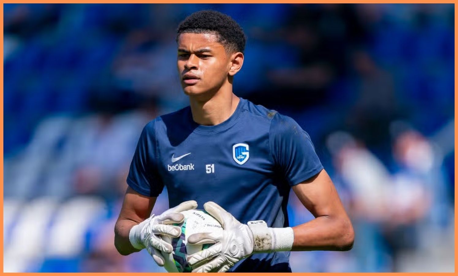 Lucca Brughmans playing for Genk.