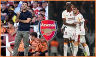 Mikel Arteta and Victor Osimhen