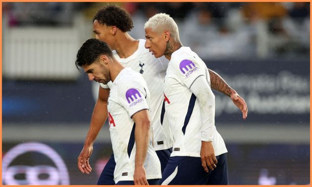 Richarlison with Tottenham during pre-season