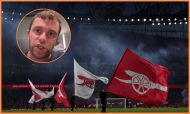 Arsenal flags at the Emirates Stadium