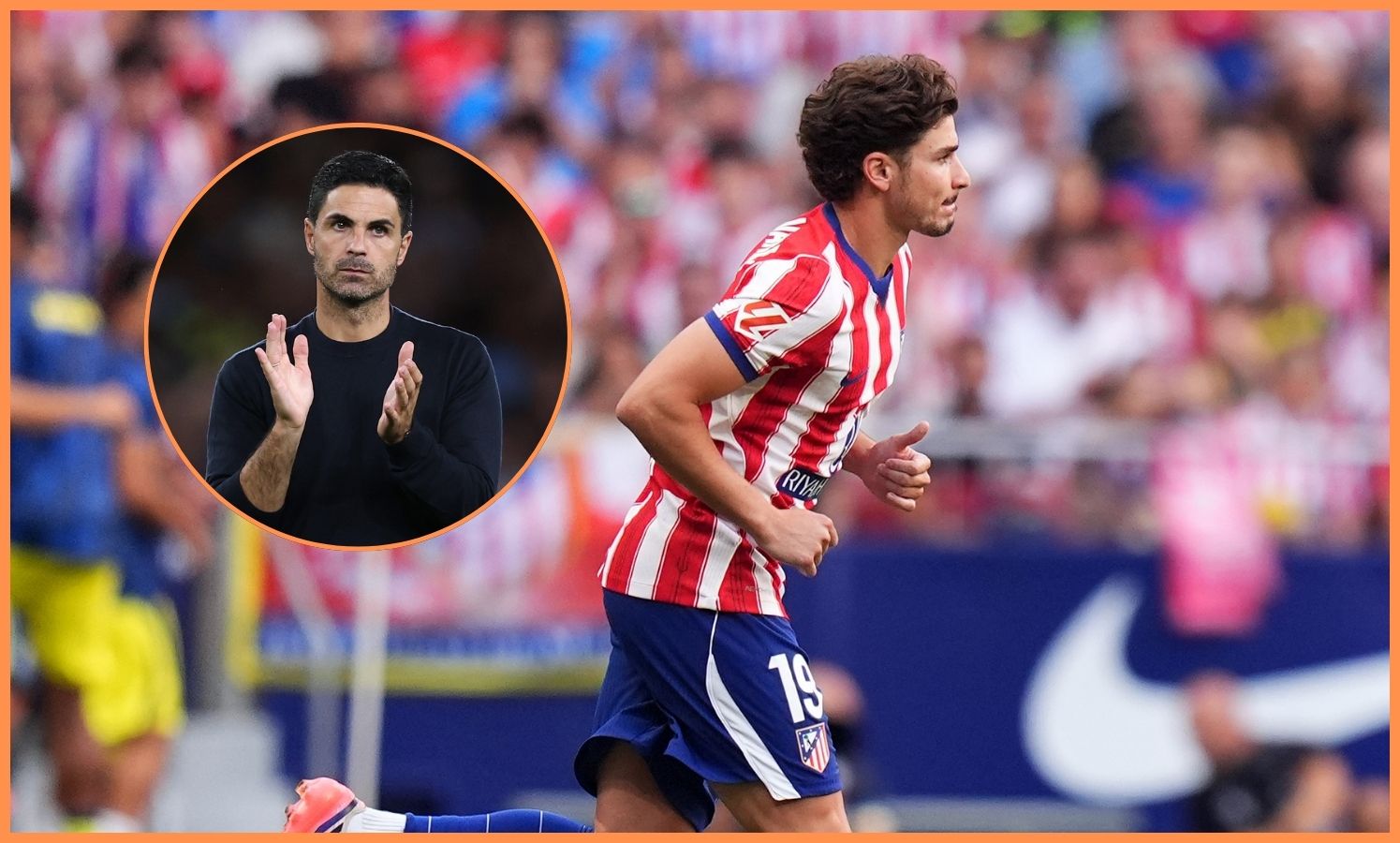 Julian Alvarez and Mikel Arteta