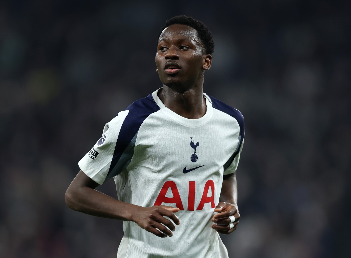 Pape-Matar-Sarr-in-action-for-Tottenham-last-season Approach made: Tottenham in discussions over midfielder loan