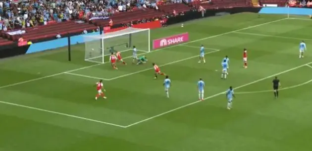 Martin Odegaard scores past donnarumma