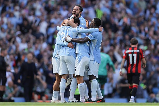 Watch: Rayan Cherki comes off the bench to provide two assists as Man City complete late comeback vs Bournemouth