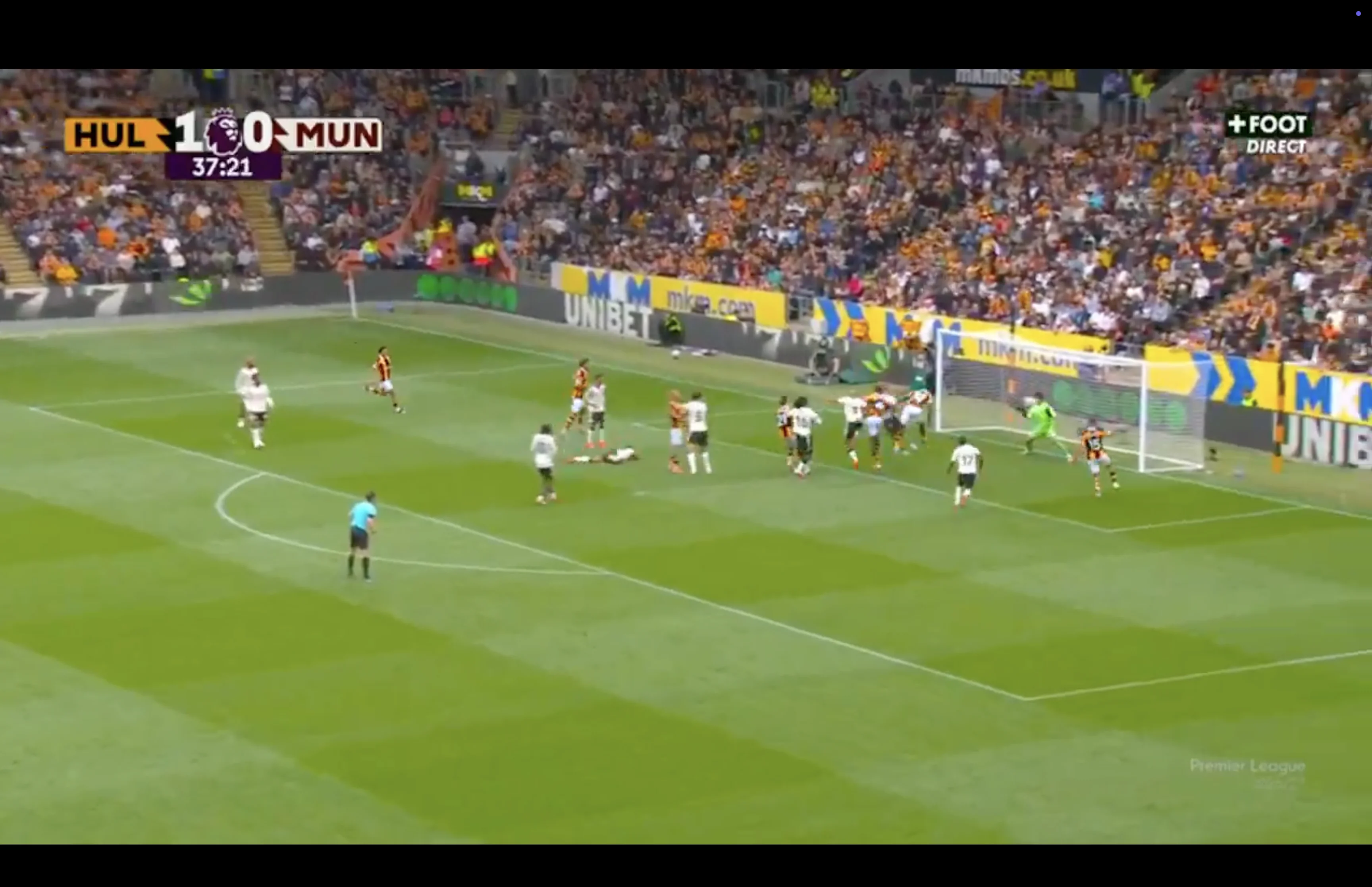 (Videos): Hull City score twice to shock Man U in first major upset of the Premier League season