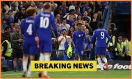 Estevao Willian celebrates Chelsea going ahead through an own goal against Luton