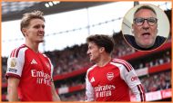 Martin Odegaard, Christos Tzolis, and Paul Merson