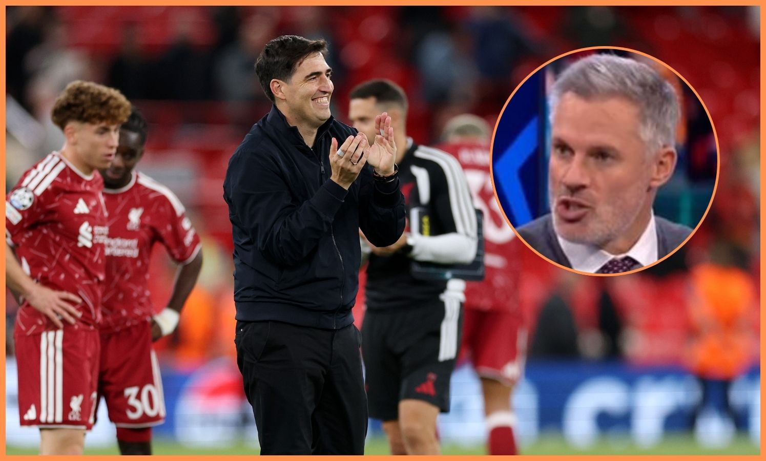 Anthony Irola e Jamie Carragher