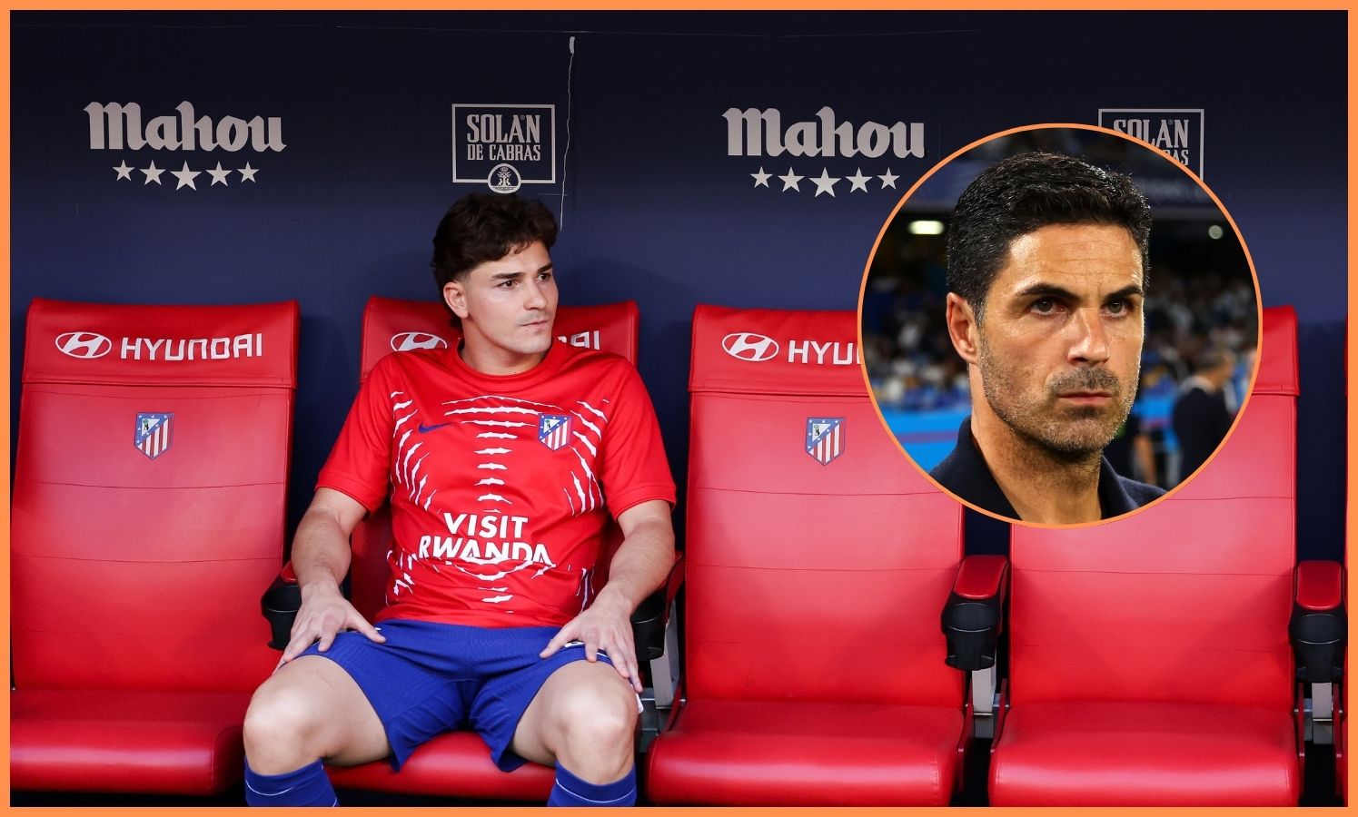 Julian Alvarez e Mikel Arteta