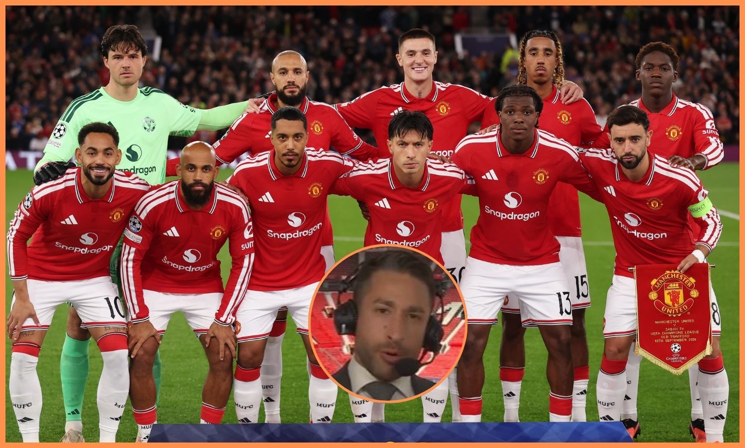 Jogadores do Manchester United se alinham e David Ornstein