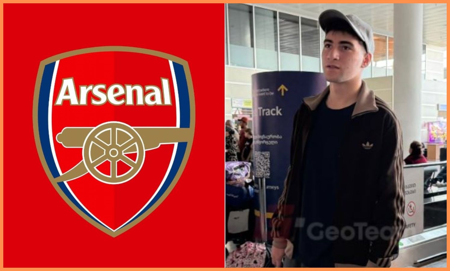 (Photo) Midfielder pictured at airport on way to signing for Arsenal on 5-yr contract