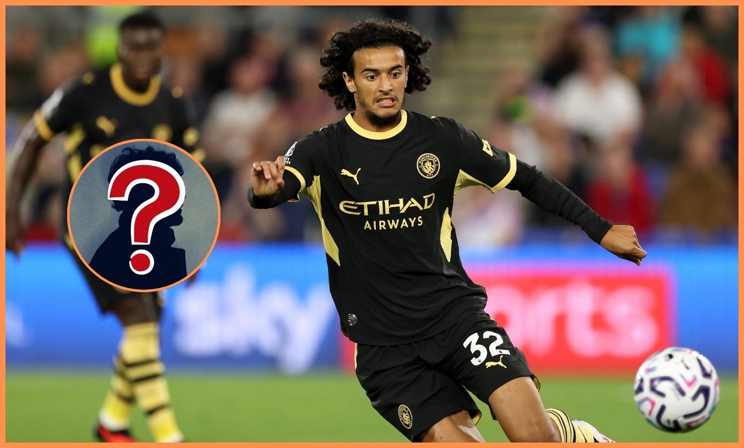 Ayyoub Bouaddi in action for Manchester City