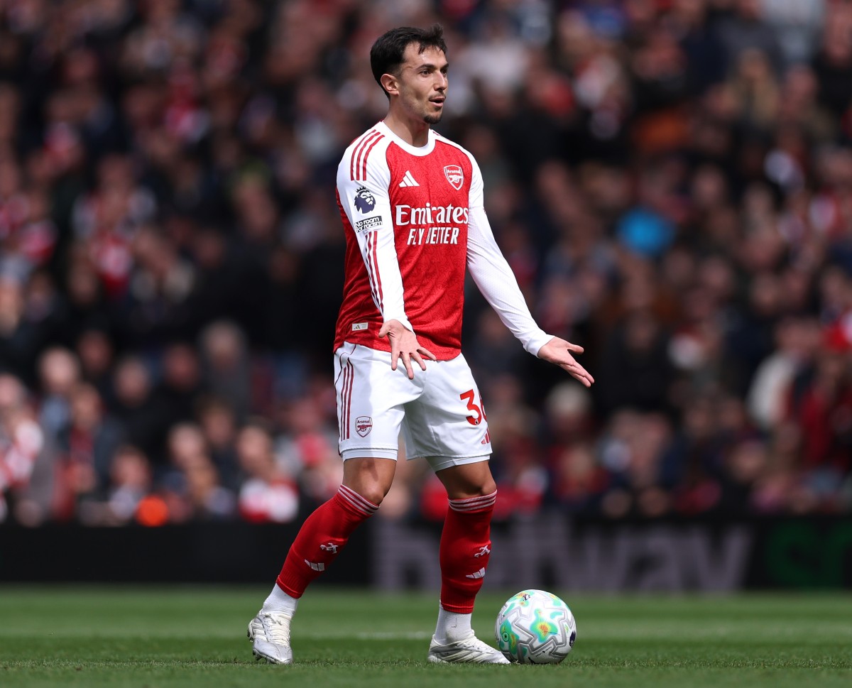 Martin Zubimendi estava em ação pelo Arsenal